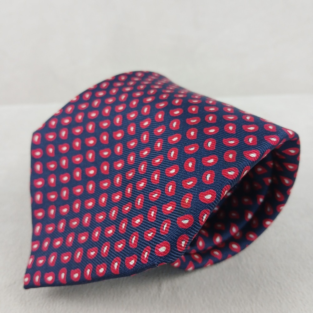 Amherst &‎ Brock 4x59 Mens Tie Silk Geometric Paisley Textured